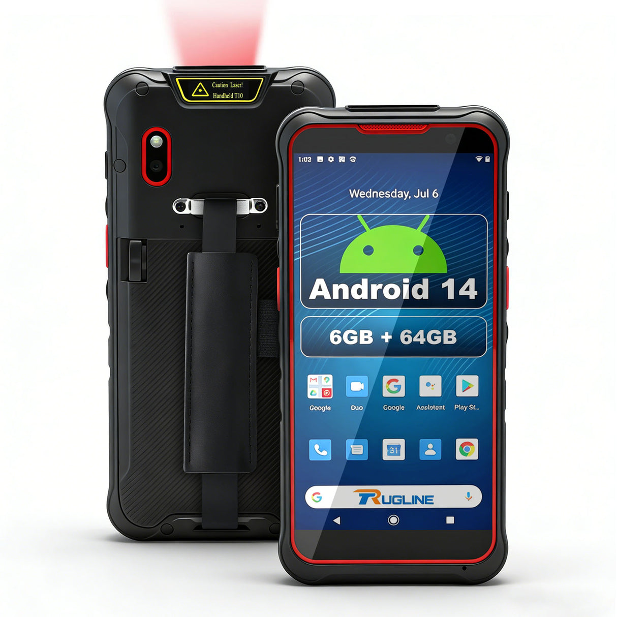 T10 Android 14 Mobile PDA with 2D Zebra SE4770 Barcode Scanner