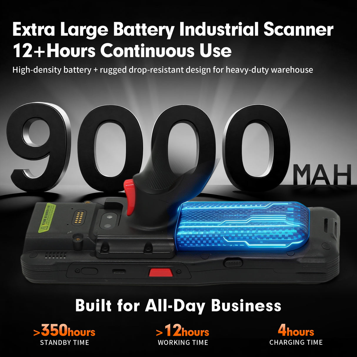 Android 14 PDA with Zebra SE4710 Barcode Scanner G99 MT6789 2.2GHz CPU