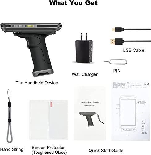 Handheld PDA 1D & 2D Barcode Scanner with Pistol Grip