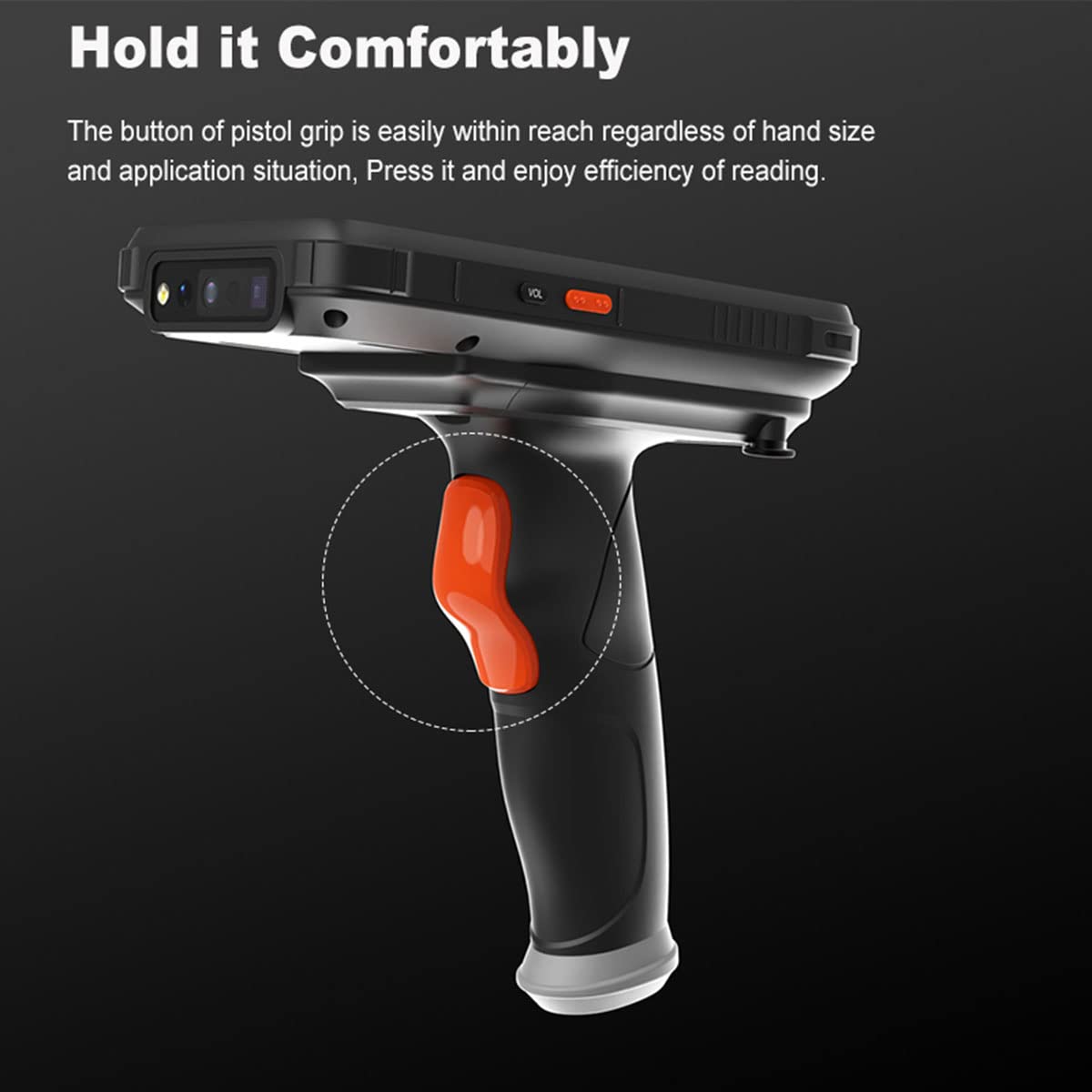 Android Barcode Scanner with Pistol Grip