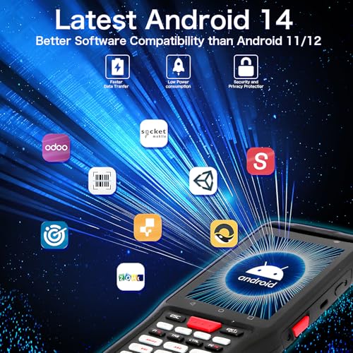 2026 Android 14 PDA Equip with Zebra SE5500 Barcode Scanner Long Range
