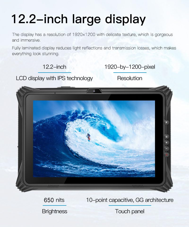 12.2" Windows 11 Pro Rugged Tablet PC PC Intel N5105 8GB+128GB