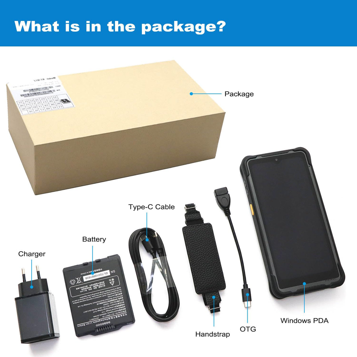 6.5 inch Rugged PDA Windows N5100 Mini Tablet PC 8GB RAM/128GB ROM