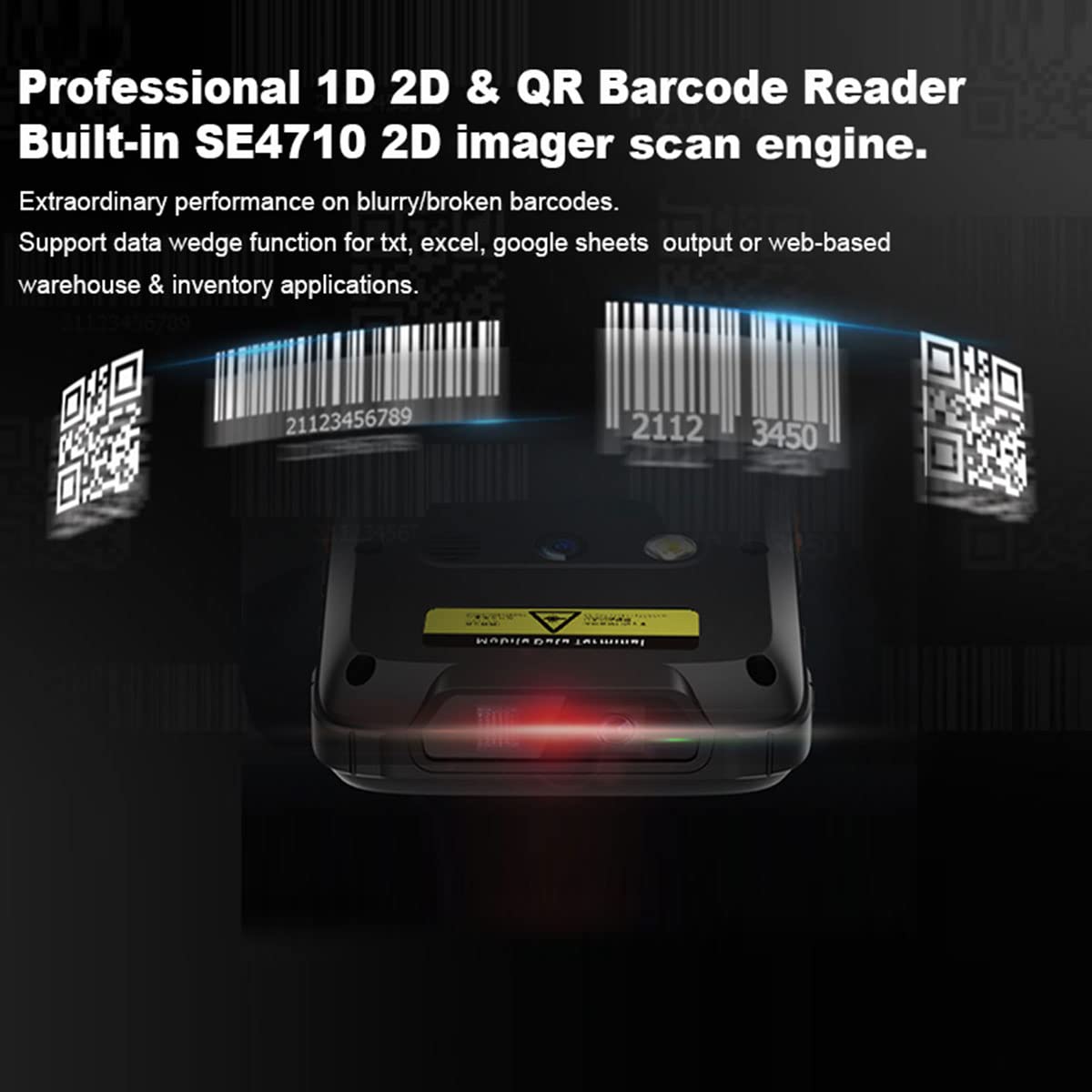 Android Barcode Scanner with Pistol Grip