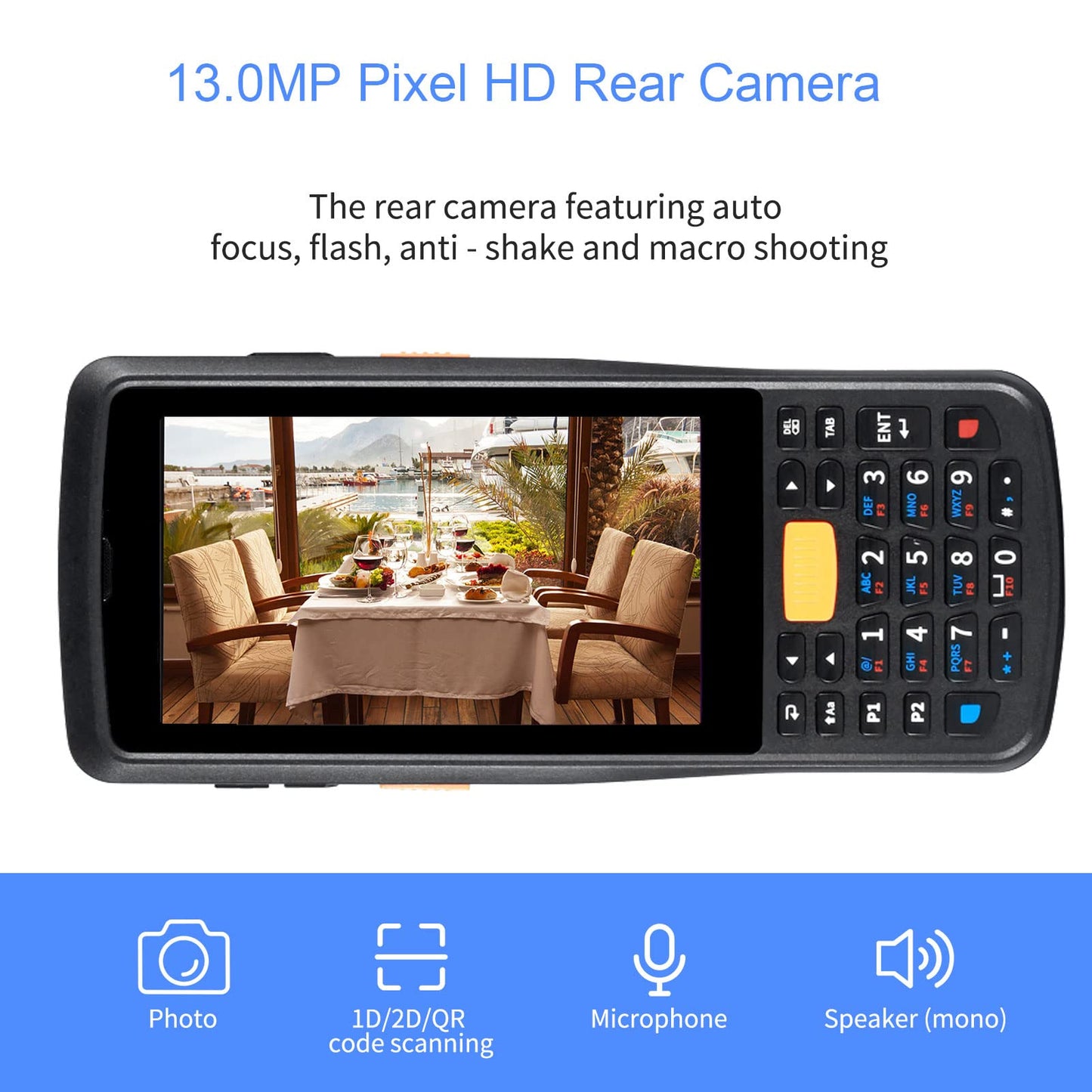 2D Scanner 4.5-inch Handheld Rugged PDA Android 11
