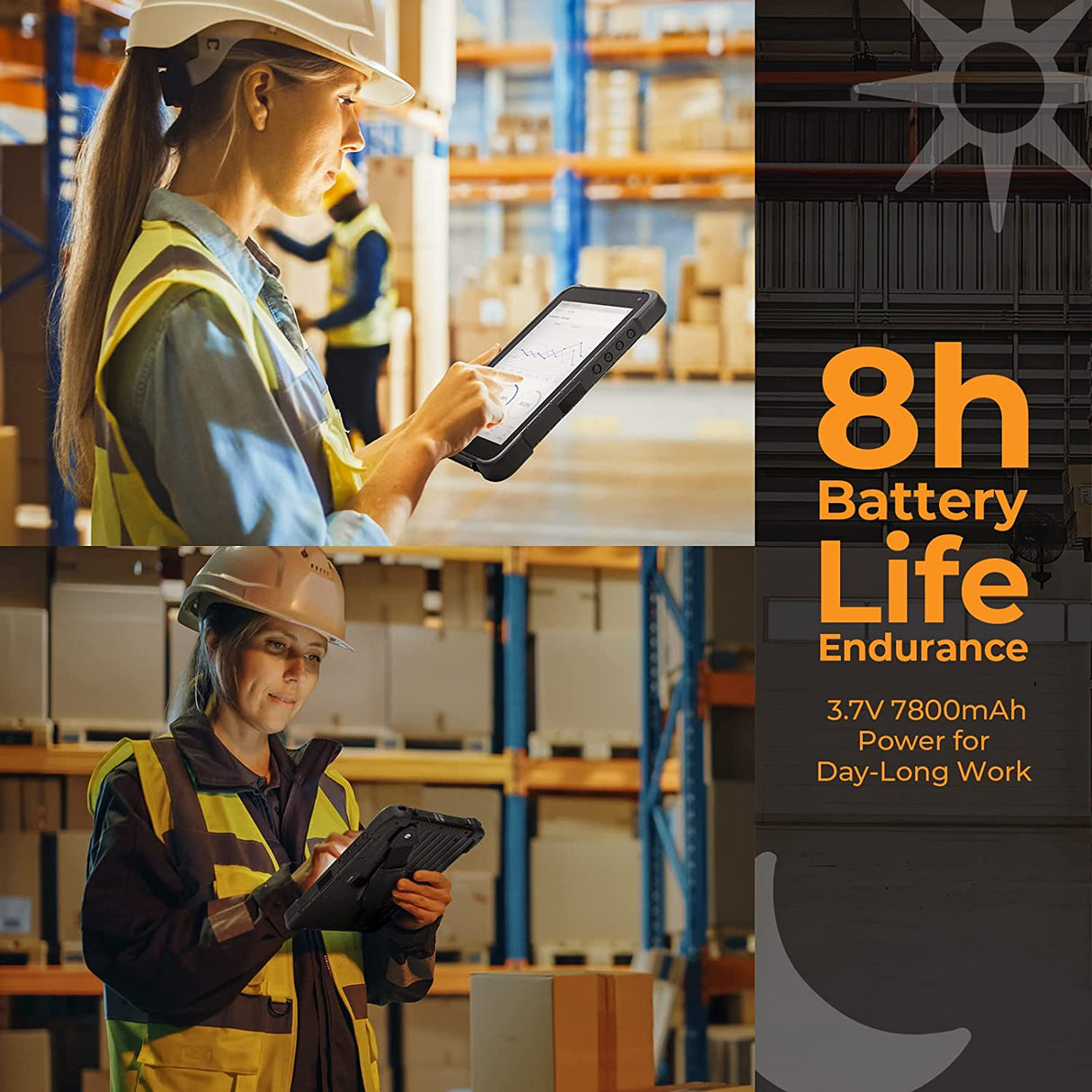 8 Inch Rugged Tablet Android 14 Industrial Tablet