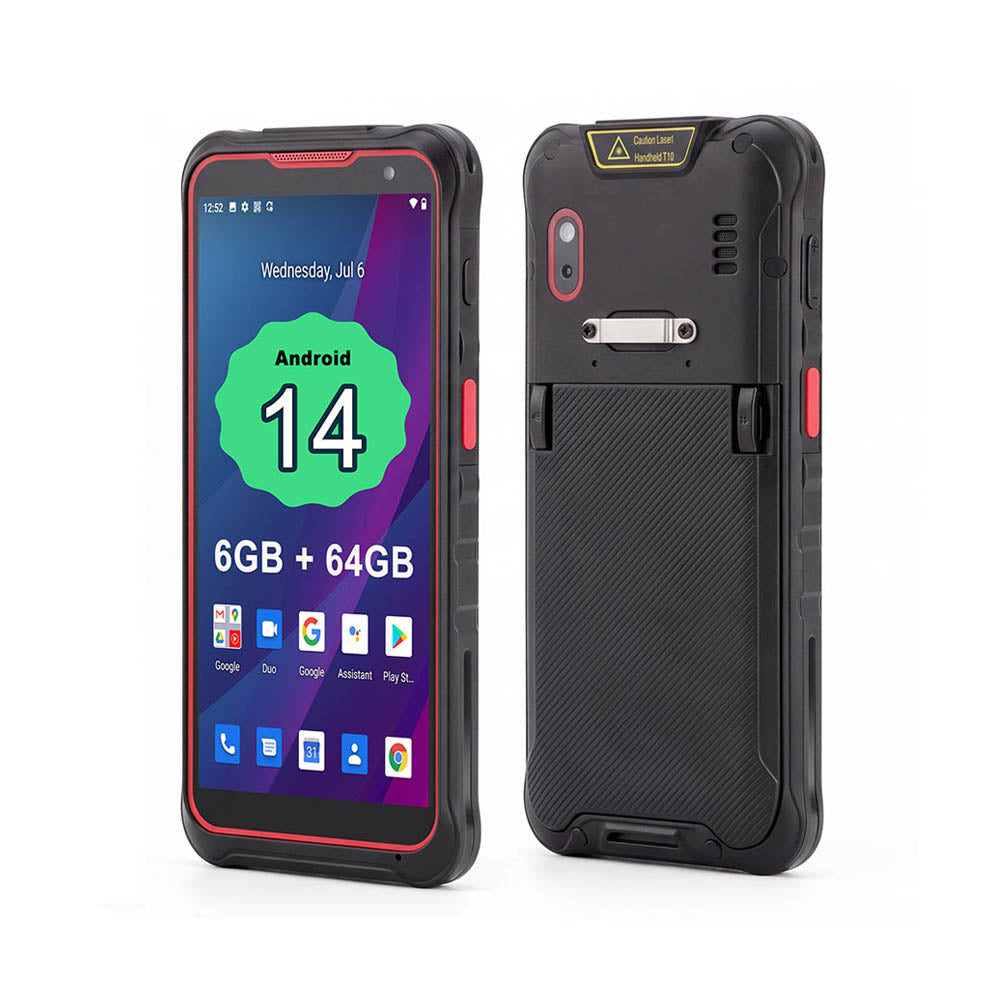 5.5" Rugged PDA Mobile Data Terminal Android 14 G99 MT6789 Octa-Core 6G+64G Handheld UHF RFID Reader with SE4710 Zebra Barcode Scanner