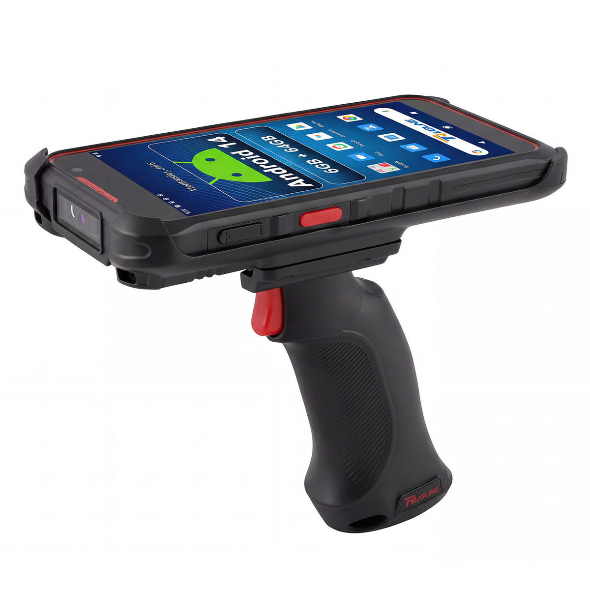 MTK6789 CPU Android 14 Barcode Scanner Handheld Mobile Computer, 5.5-inch Touchscreen PDA Scanner with Integrated Zebra SE4710 1D & 2D Bar Code Scan Engine, WiFi & 4G LTE, for Warehouse & Logistics
