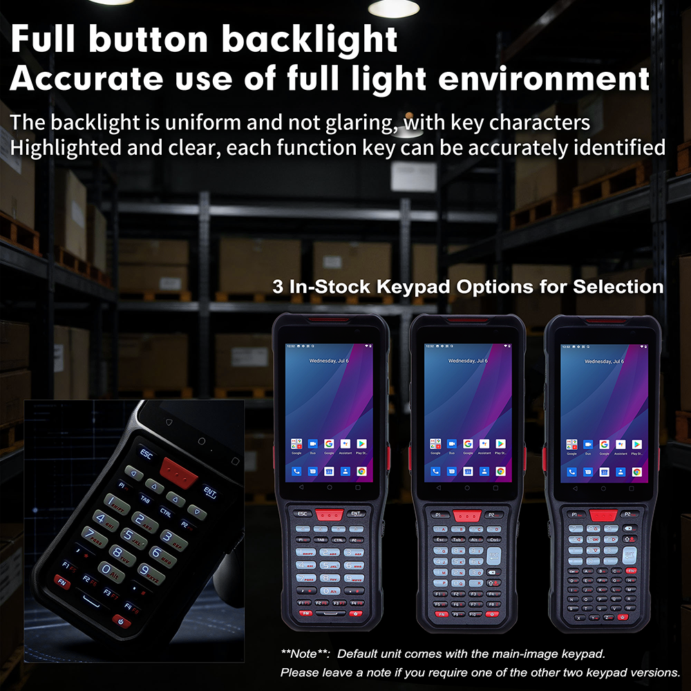 2026 New Long-Range-Android-Barcode-Scanner, Android 14 PDA, Works with Zebra 4770 Scanner, Long Distance Inventory Scanner with Trigger Handle, 1D 2D for Warehouse