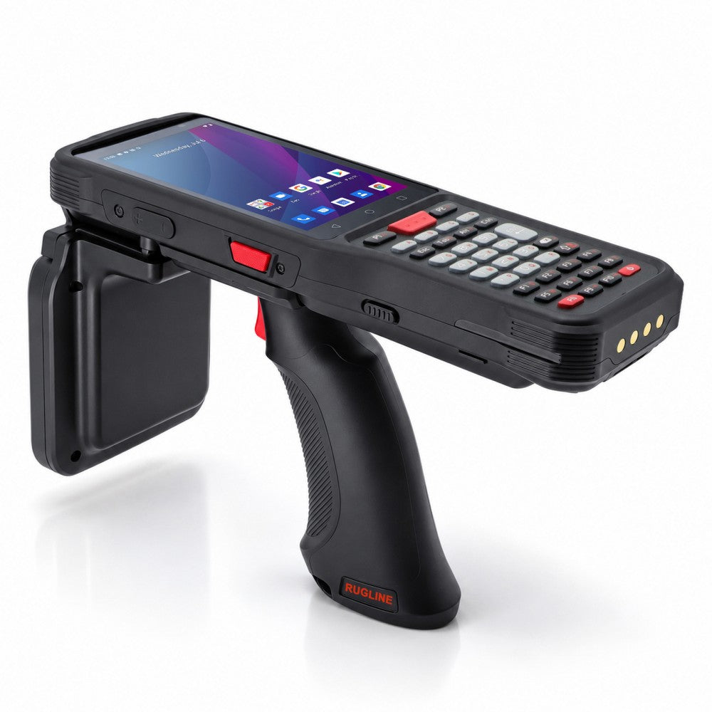 RUGLINE MT6789 Octa-Core 37-key Physical Keyboard Android Handheld Data Terminal T14, with 2D SE4710 Barcode Scanner, Handheld Long Range UHF RFID Reader