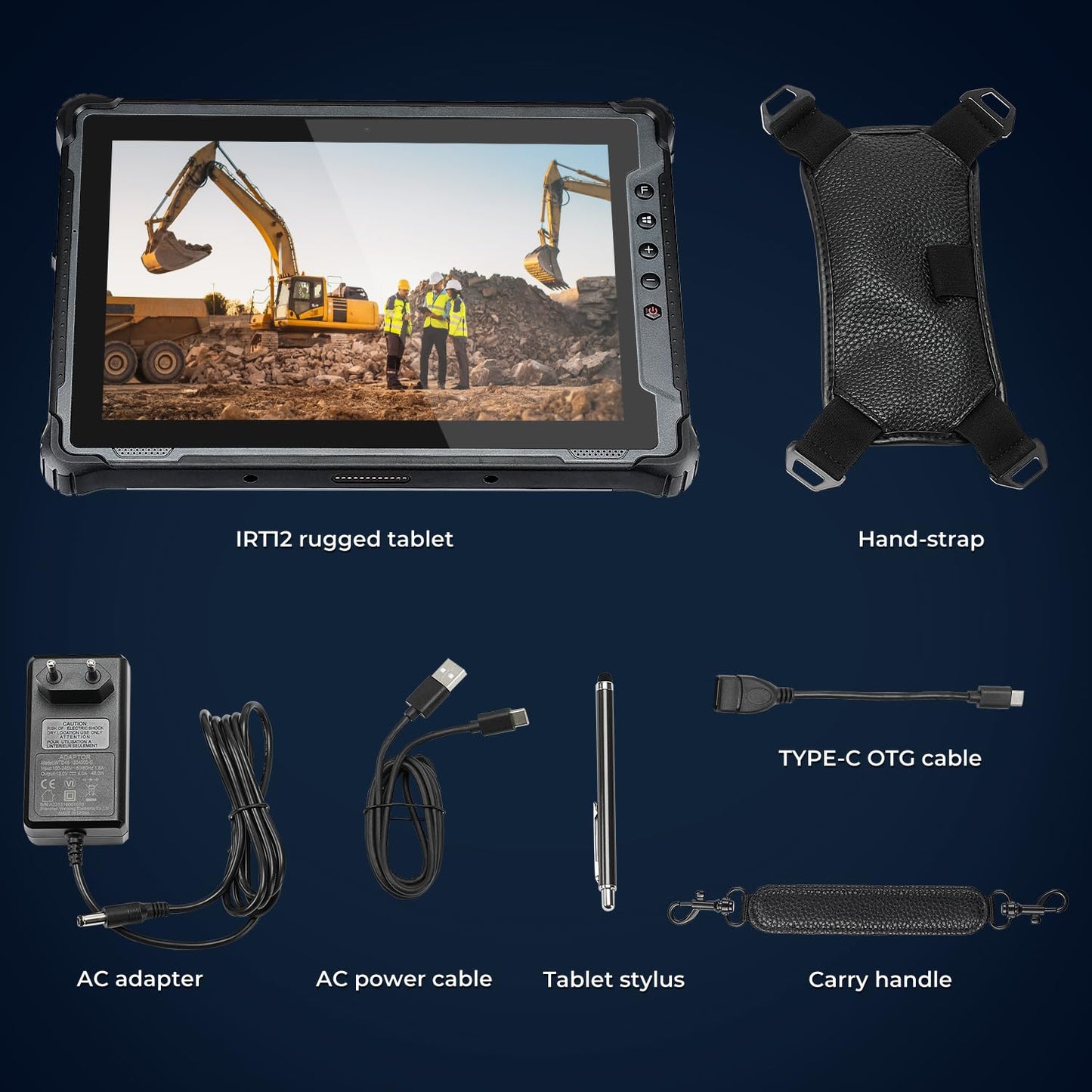 Rugline Rugged Windows Tablet, 1000nit Sunlight Readable, Wi-Fi 6 Tough Tablet, 10.1-inch Windows 11 Pro, Intel N100, 8GB+128GB Rugged PC, 4G LTE, GPS Outdoor Computer, 2025, 2Y Protection