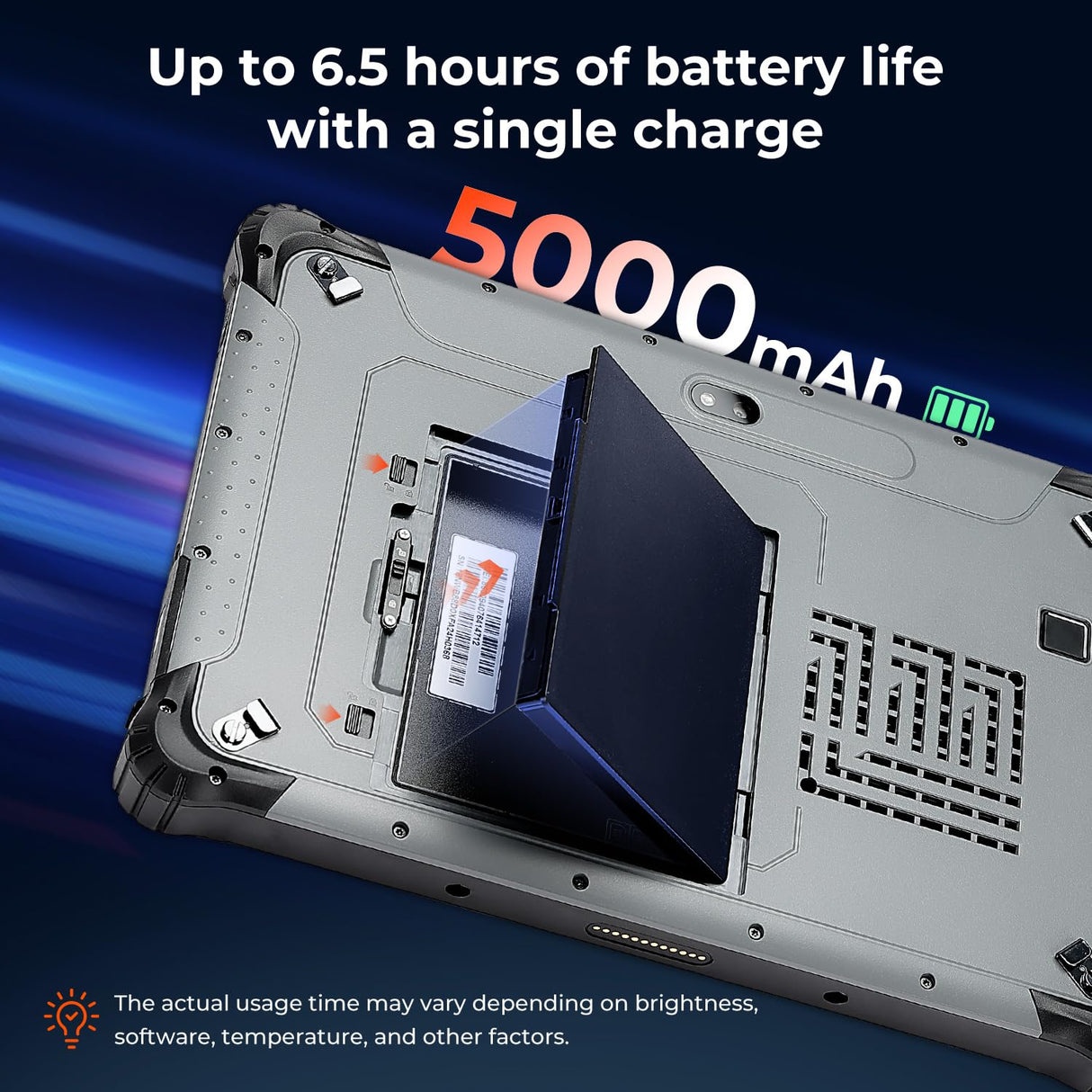 Windows 11 Pro Tablet 1000nit Sunlight Readable 8GB+128GB Rugged PC 4G LTE GPS