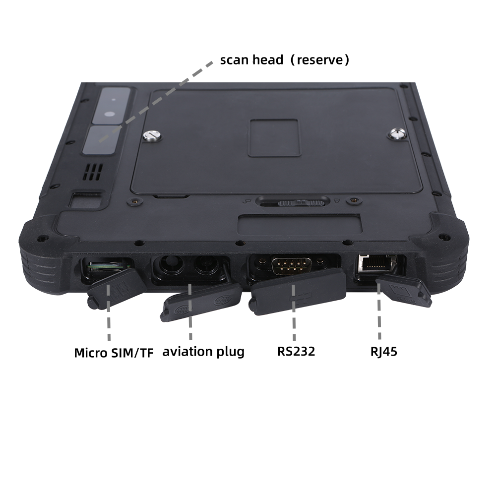 RT-10C 10.1" Rugged Tablet PC Intel Intel i5-1235U 16GB RAM+256GB Industrial Ourdoor Waterproof Windows or Ubuntu22.04 Linux RS-232 RJ45