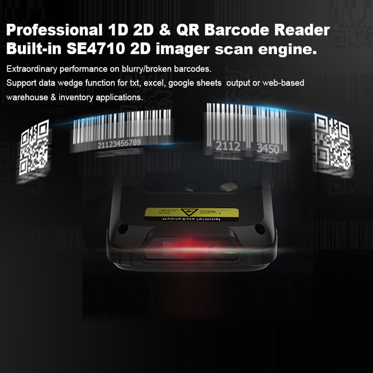 Handheld Rugged PDA 5.5" Data Terminal SE4710 Zebra Scanner