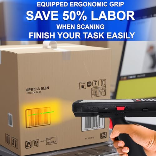 Android 14 PDA with Zebra SE5500 Barcode Scanner Pistol Grip Long-distance android barcode scanner