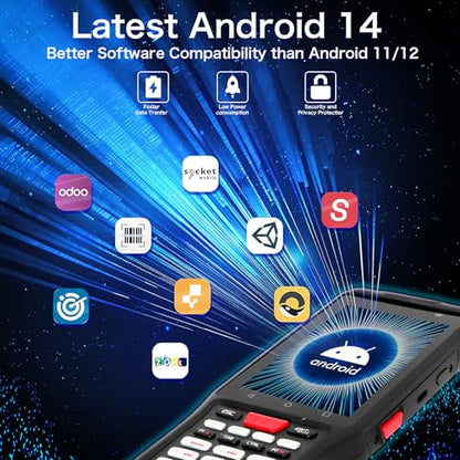 2025 Android 14 PDA Equip with Zebra SE5500 Scanner