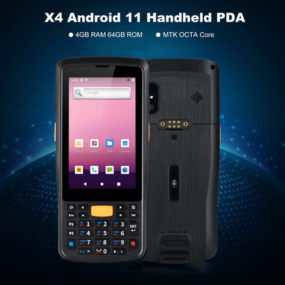 2D Scanner 4.5-inch Handheld Rugged PDA Android 11