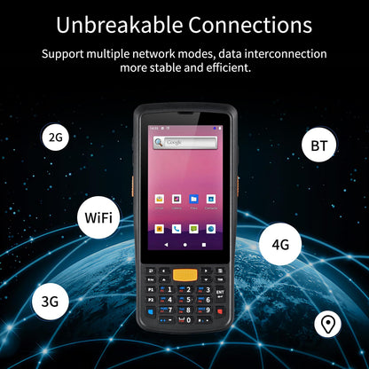 2D Scanner 4.5-inch Handheld Rugged PDA Android 11