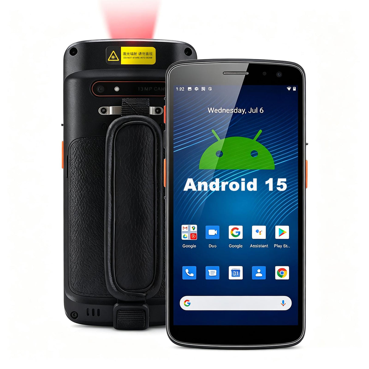6-inch rugged Android 15 PDA featuring Zebra SE4710 barcode scanner with 4G NFC