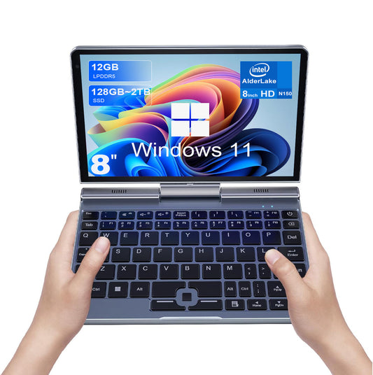 8 inch Mini Laptop Computer Windows 11 Pocket PC 12G+128G