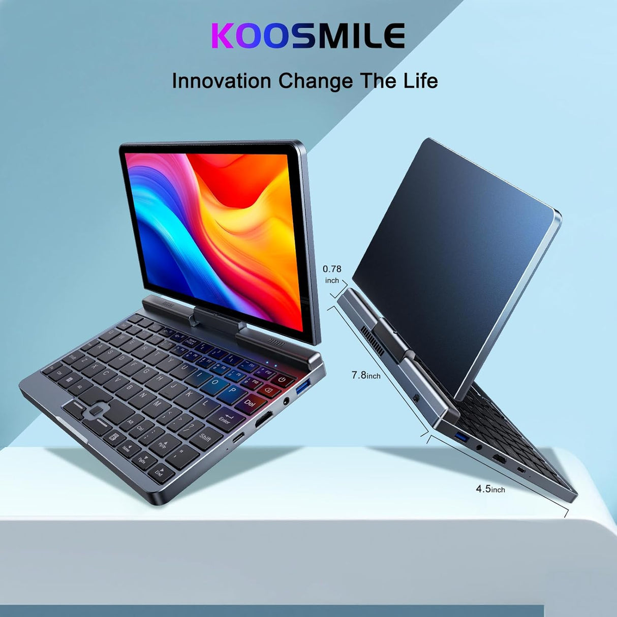 8 inch Mini Laptop Computer Windows 11 Pocket PC 12G+128G