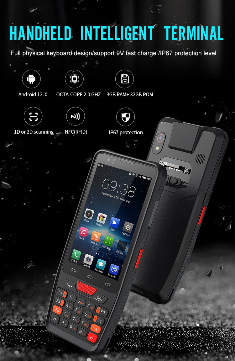Cheap 4G LTE Mobile Data Collector Rugged Handheld Courier PDA Terminal with Barcode Scanner for Warehousing and Logistics