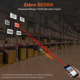 T10 Android 14 Mobile PDA with 2D Zebra SE5500 Barcode Scanner