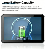 RT-T1 10.1" Rugged Tablet PC Android 14 6GB RAM+256GB Industrial Ourdoor Waterproof